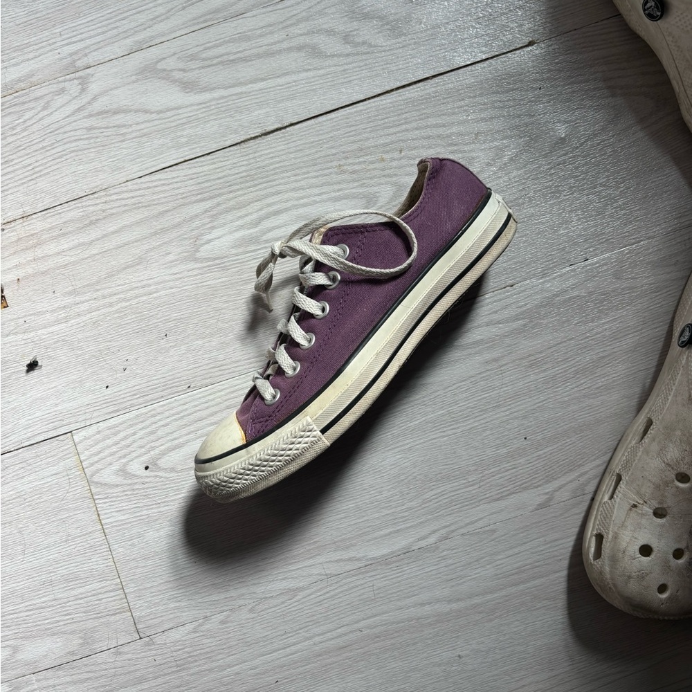 Converse Purple Sneakers with White Accents